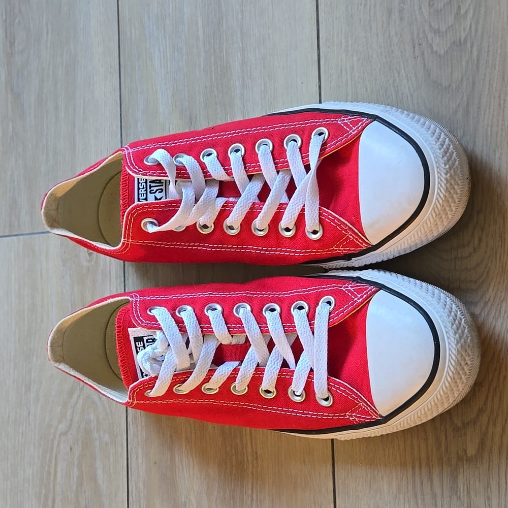Converse Bold Red Canvas Sneakers